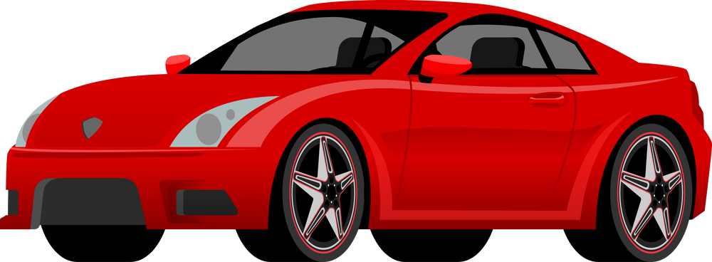 Red Car Illustration